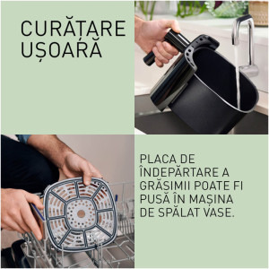 Panasonic Friteuza cu aer cald NF-CC500SXE, 1450W, 5L, Gri