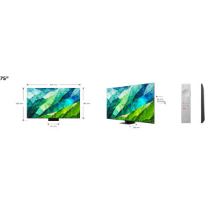 TCL Smart TV Mini LED 75C855 Seria C855 189cm 4K UHD HDR