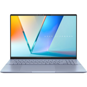 ASUS 16'' Vivobook S 16 OLED S5606CA, 3K 120Hz, Procesor Intel® Core™ Ultra 7 255H (24M Cache, up to 5.10 GHz), 16GB LPDDR5X, 1TB SSD, Intel Arc 140T, Win 11 Pro, Mist Blue