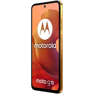 Motorola Moto g15, 128GB, 4GB RAM, Dual SIM, 4G, Tri-Camera, Sunrise Orange