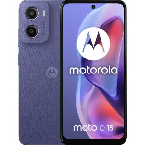 Smartphone Motorola Moto E15, 64GB, 2GB RAM, Dual SIM, 4G, Fresh Lavender