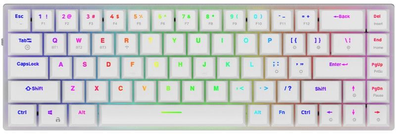 Tastatura Gaming AQIRYS Agena RGB Mecanica White