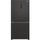 Frigider Side By Side Haier HCR3818ENPT, 467 L, Clasa E, Total No Frost, Air Surround, Fresher Tech, Control electronic, 181 cm, Negru