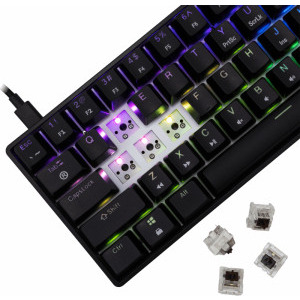 White Shark SHINOBI v2 Outemu Brown Switch Mecanica Black