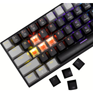 White Shark WAKIZASHI v2 Red Switch Mecanica Black/Gray