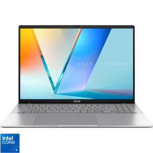 Laptop ASUS 16 Vivobook S16 S3607VA, WUXGA 144Hz, Procesor Intel® Core™ 5 210H (12M Cache, up to 4.80 GHz), 16GB DDR5, 1TB SSD, Intel Graphics, No OS, Cool Silver