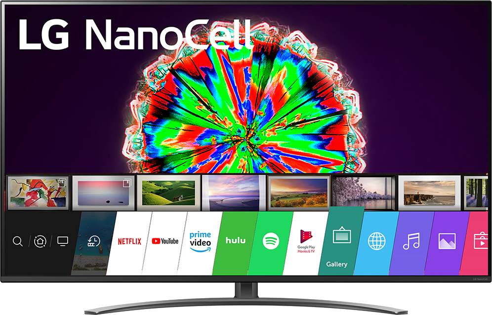 Televizor LED LG Smart TV 49NANO813NA Seria NANO813NA 123cm negru 4K UHD HDR