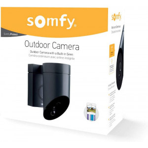 Somfy Camera de supraveghere de exterior, Wi-Fi, 1080p Full HD, gri