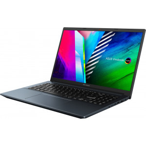ASUS 15.6'' VivoBook Pro 15 OLED M3500QC, FHD, Procesor AMD Ryzen™ 9 5900HX (16M Cache, up to 4.6 GHz), 16GB DDR4, 1TB SSD, GeForce RTX 3050 4GB, No OS, Quiet Blue