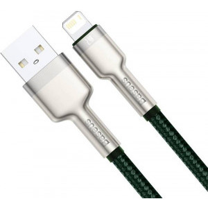 Baseus Cafule Metal, CALJK-A06, USB Male la Lightning Male, 1 m, Green