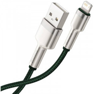 Baseus Cafule Metal, CALJK-B06, USB Male la Lightning Male, 2 m, Green