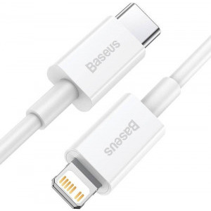 Baseus Superior CATLYS-B02, USB-C Male la Lightning Male, 1.5 m, White