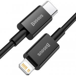 Baseus Superior CATLYS-A01, USB-C Male la Lightning Male, 1 m, Black