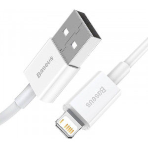 Baseus Superior CALYS-B02, USB Male la Lightning Male, 1.5 m, White