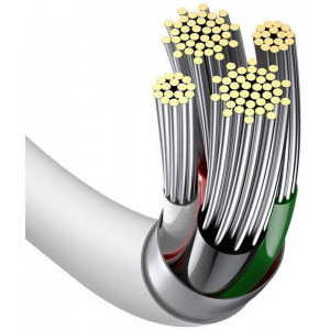 Baseus Superior CALYS-A02, USB Male la Lightning Male, 1 m, White