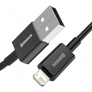 Baseus Superior CALYS-A01, USB Male la Lightning Male, 1 m, Black