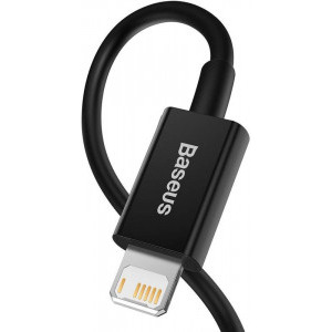 Baseus Superior CALYS-A01, USB Male la Lightning Male, 1 m, Black