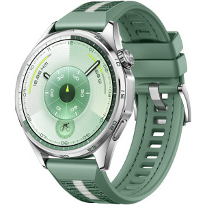 Huawei Watch GT 6, 46mm, Steel Stainless Steel, curea Green Woven