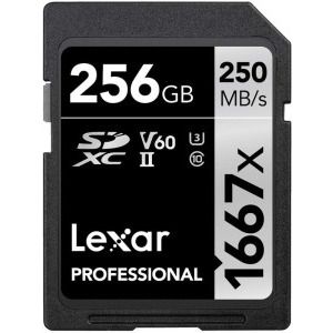 Card memorie Lexar SDXC Pro 1667x UHS-II 256GB