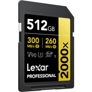 Lexar SDXC Pro 2000X UHS-II 512GB