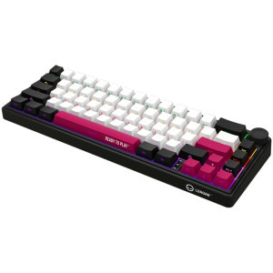 LORGAR KBP70MW Pro TKL RGB Toxic Purple Linear Switch Black/Red Mecanica