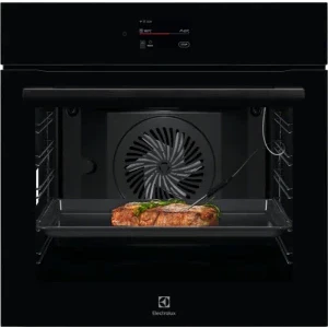 Cuptor incorporabil Electrolux LOE9P3XZ, Electric, 71 L, Autocuratare pirolitica, CookSmart, Assisted Cooking, AI TasteAssist, My Electrolux Kitchen, Grill, Clasa A++, Negru