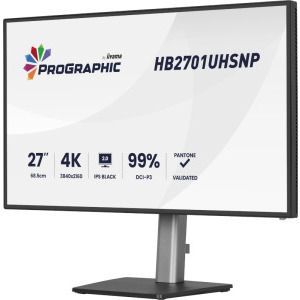 IIyama ProGraphic HB2701UHSNP-B1 27 inch UHD IPS 4 ms 60 Hz USB-C HDR
