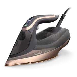 Philips Fier de calcat Azur Seria 8000 DST8041/80, 3000W, 80g/min, Negru/Auriu