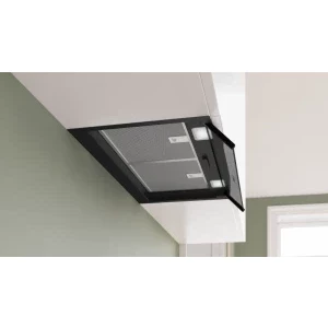 Bosch integrata DBB65CC60, Putere de absorbtie 582 m3/h, Clasa B, 3 trepte de viteza, Iluminare LED, 60 cm, Negru