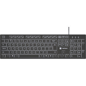 Tastatura Natec Herring Slim Black/White