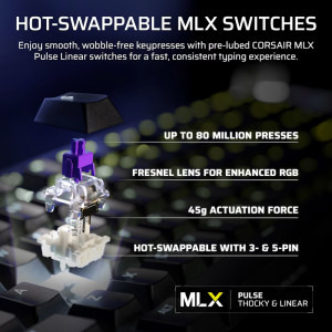 Corsair GALLEON 100 SD RGB MLX Pulse Switch Black Mecanica + Stream Deck Incorporat