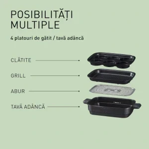 Panasonic Gratar electric multifunctional 4-in-1 NF-GM400KXE, 1524W, 2.5L, Negru