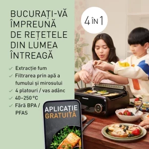 Panasonic Gratar electric multifunctional 4-in-1 NF-GM400KXE, 1524W, 2.5L, Negru