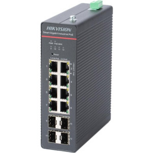 Switch Hikvision Gigabit DS-3T1512HP-SI-8P4F/NPU