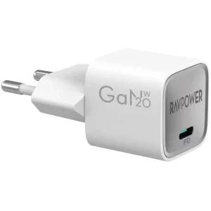 Incarcator retea RP-PC1055, 1x USB-C, Quick Charge 20 W, GaN, White