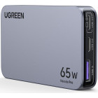 Incarcator retea Ugreen X753, 2x USB-C, 1x USB, Quick Charge 65 W, GaN, Grey