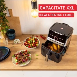 Tefal Friteuza cu aer cald Easy Fry Silence EY876DE1, 1800W, 7L, Negru