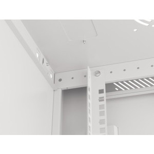 Lanberg WF01-6409-10S 9U, Wall mount, 600 x 450, Glass door, Gri