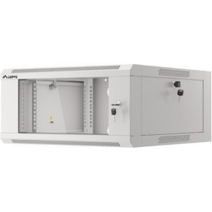 Lanberg WFFA-5604-10S 4U, Wall mount, 600 x 411, Glass door, Gri