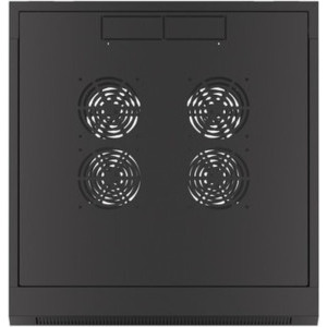 Lanberg WFFA-5604-10B 4U, Wall mount, 600 x 411, Glass door, Negru