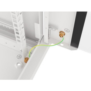 Lanberg WF01-6609-10S 9U, Wall mount, 600 x 600, Glass door, Gri