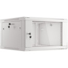 Lanberg WF01-6606-10S 6U, Wall mount, 600 x 600, Glass door, Gri
