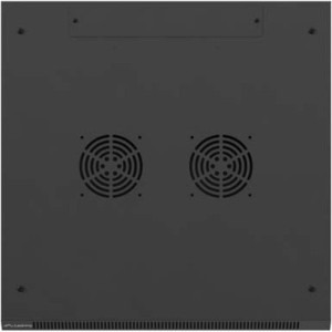 Lanberg WF01-6622-10B 22U, Wall mount, 600 x 600, Glass door, Negru