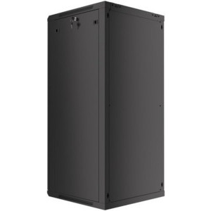 Lanberg WF01-6627-10B 27U, Wall mount, 600 x 600, Glass door, Negru