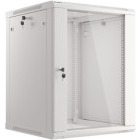 Lanberg WF01-6615-10S 15U, Wall mount, 600 x 600, Glass door, Gri