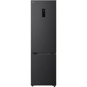 Combina frigorifica LG GBBS525CEV, 375 L, Clasa C, No Frost, Inverter, AI Fresh, LinearCooling, DoorCooling+, Fresh Converter, ThinQ, Control electronic, 203 cm, Negru