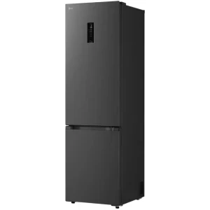 LG GBBSJ21DEP, 375 L, Clasa D, No Frost, Inverter, AI Fresh, LinearCooling, DoorCooling+, ThinQ, Control electronic, 203 cm, Negru