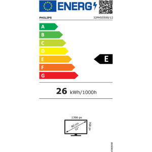 Philips 32PHS5500/12 Seria PHS5500/12 80cm negru HD Ready