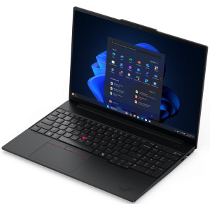 Lenovo 16'' ThinkPad E16 Gen 3, WUXGA IPS, Procesor AMD Ryzen™ 7 250 (16M Cache, up to 5.10 GHz), 16GB DDR5, 512GB SSD, AMD Radeon 780M, No OS, Black