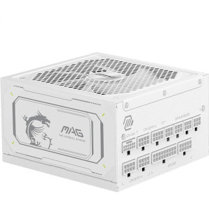 MSI MAG A1000GL PCIE5 WHITE, 80+ Gold, 1000W